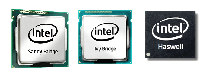 поколения ЦП Интел 2011-2013 год